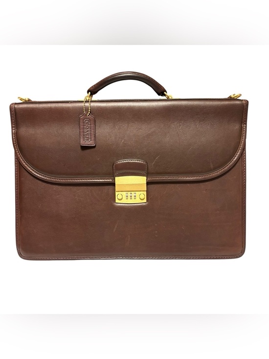 Coach Other - Vintage Coach Courier Brief 5352 Mahogany Leather Briefcase